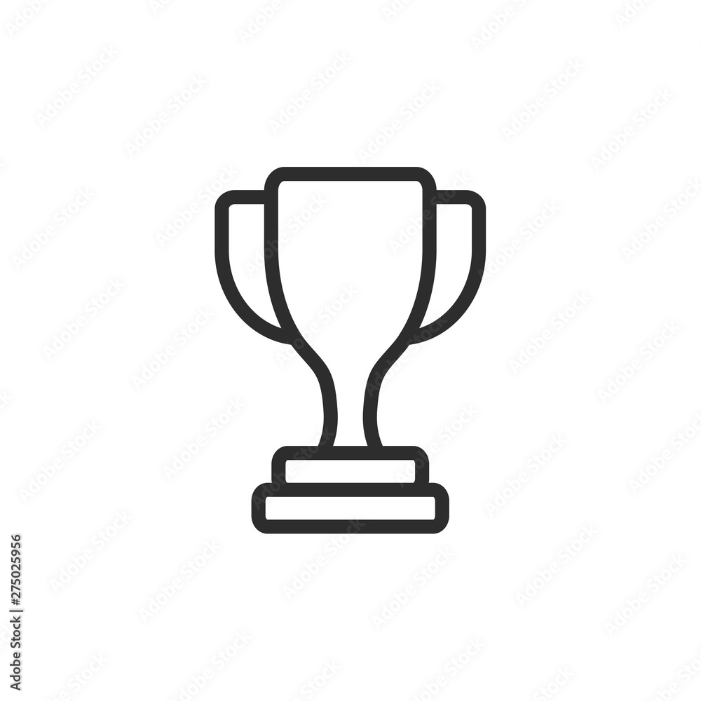 Trophy icon template black color editable. Trophy symbol style vector sign isolated on white background. Simple logo vector illustration for graphic and web design. Trophy icon template black color editable. Trophy symbol style vector sign isolated on white background. Simple logo vector illustration for graphic and web design.