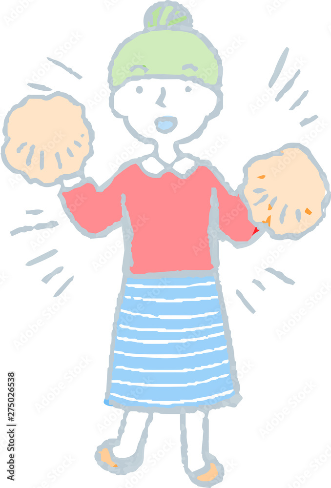  Pop Illustration of a woman face and pose