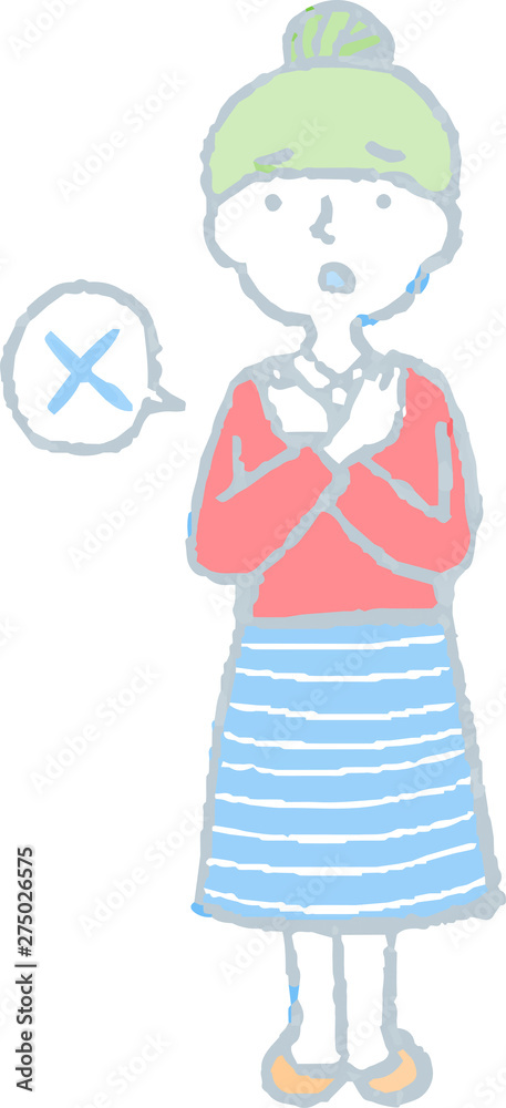 Obraz premium Pop Illustration of a woman face and pose