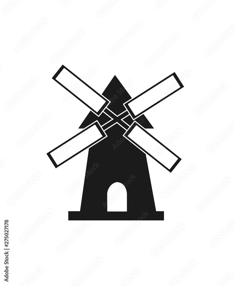 windmill, wind power vector illustration windmill, wind power vector illustration