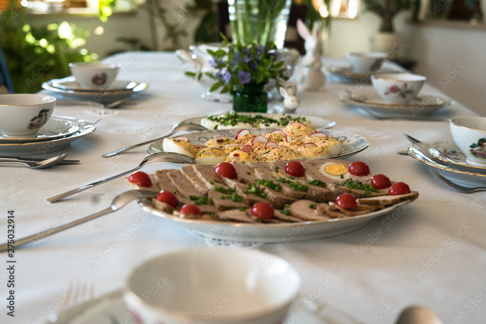 Traditional Polish dishes on the Easter table Traditional Polish dishes on the Easter table