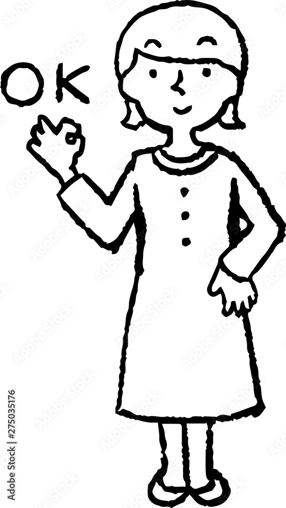 Monochrome Illustration of a Woman wearing a dress face and pose Monochrome Illustration of a Woman wearing a dress face and pose