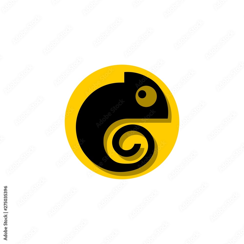Chameleon logo icon sign