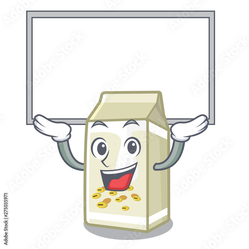 Up board soy milk in a cartoon box