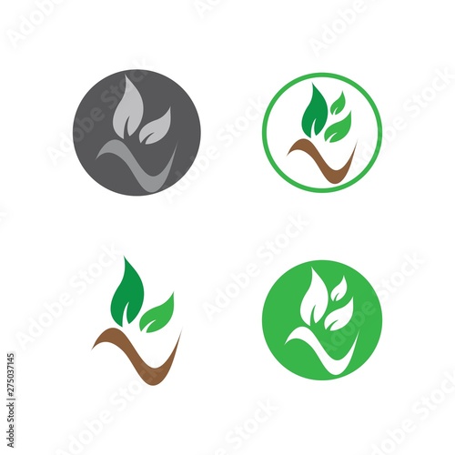 Tree logo template vector illustration