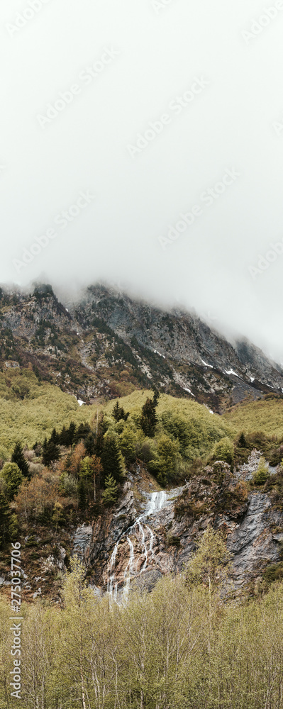 French landscape - Les Ecrins. Panoramic view over the peaks of Les Ecrins nearby Grenoble. French landscape - Les Ecrins. Panoramic view over the peaks of Les Ecrins nearby Grenoble.