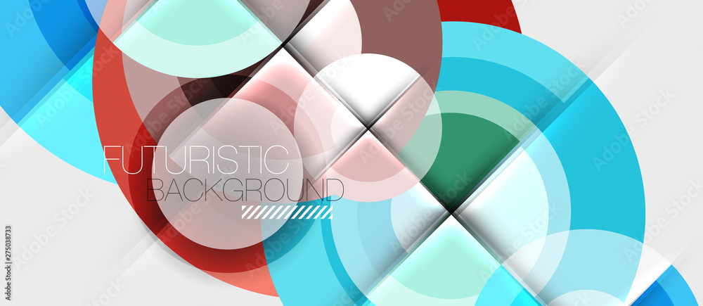 Geometric design abstract background - circles Geometric design abstract background - circles