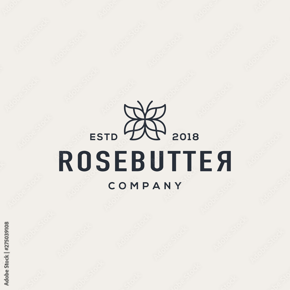 Butterfly logo design concept. Universal butterfly logo.