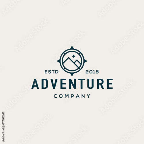 Compass logo design concept. Universal compass logo.