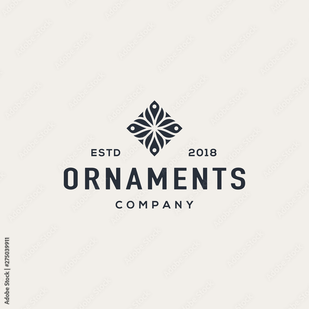 Flower logo design concept. Universal flower logo.