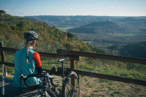 Riding up and down the valleys in Istria, finding hidden places, old cities in the inland
