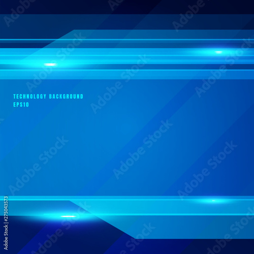 Abstract technology geometric blue color shiny motion background. Template for brochure, print, ad, magazine, poster, website, magazine, leaflet, annual report.