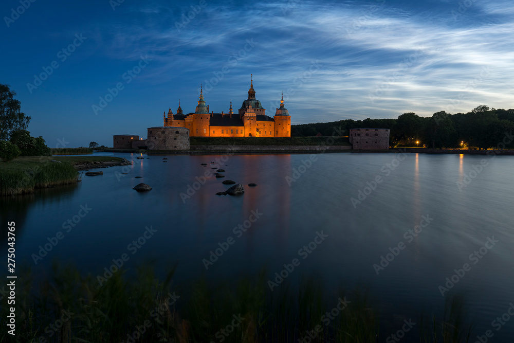 Kalmar Castle in Sweden at sunset