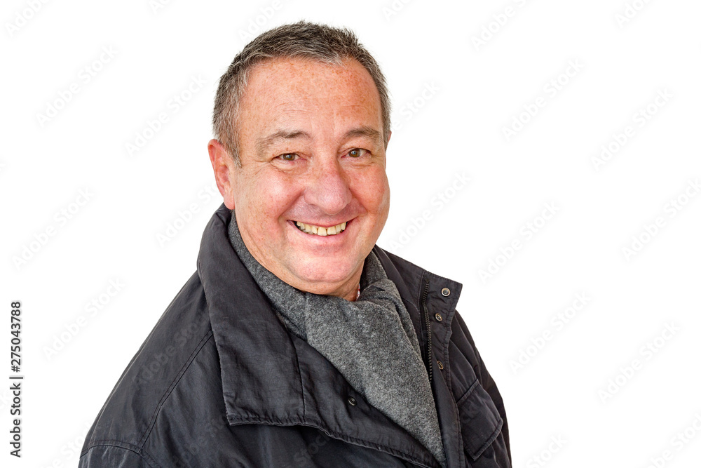 Obraz premium Man with wool scarf