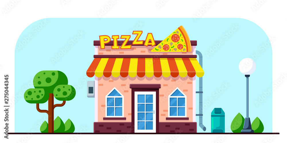 Pizza restaurant building