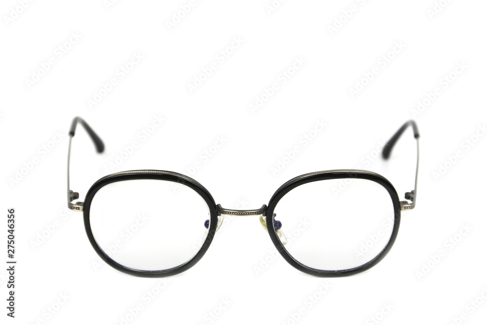 Black frame eyeglasses isolated on white background Black frame eyeglasses isolated on white background