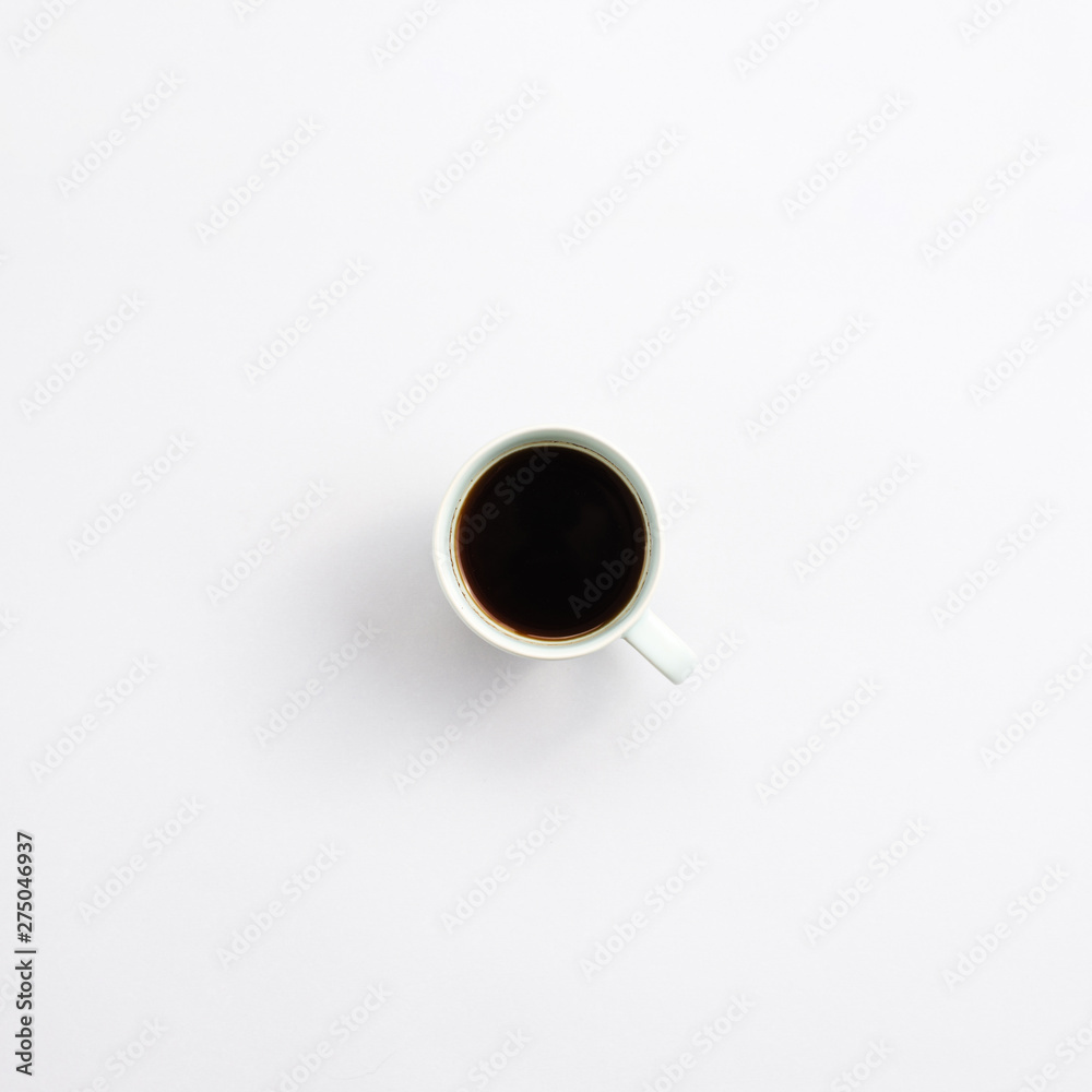 Office desktop with a coffee cup Office desktop with a coffee cup