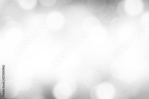 Gray blurred with Bokeh abstract background.