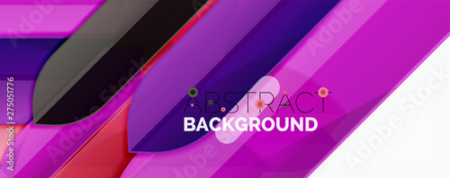 Abstract color lines dynamic background, modern material design style