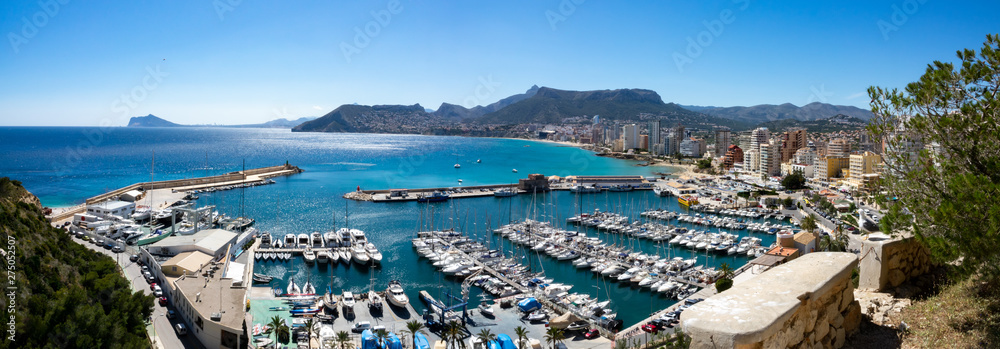 Beaches of Altea and the port, Spain