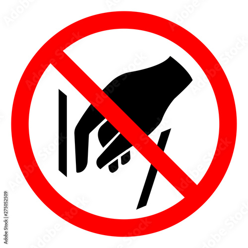 Wallpaper Mural No Reaching In Symbol Sign, Vector Illustration, Isolate On White Background Label .EPS10 Torontodigital.ca