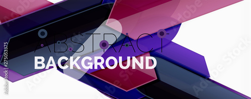 Abstract color lines dynamic background, modern material design style
