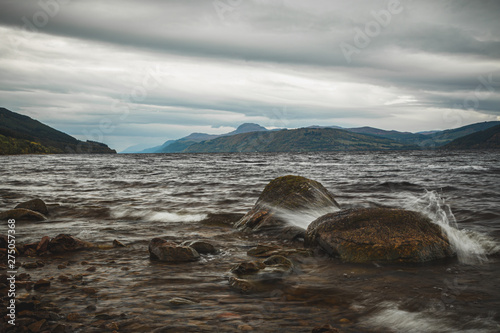 Shores of Loch Ness in Scotland photo