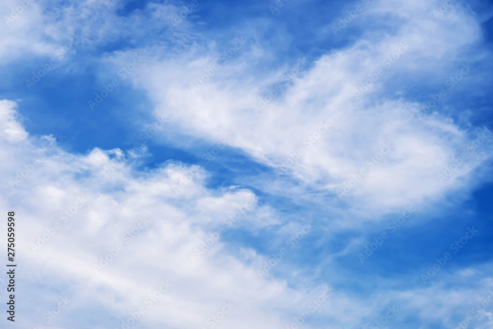 The white clouds in the sky background The white clouds in the sky background
