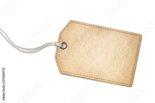 Blank old paper label or cl...
