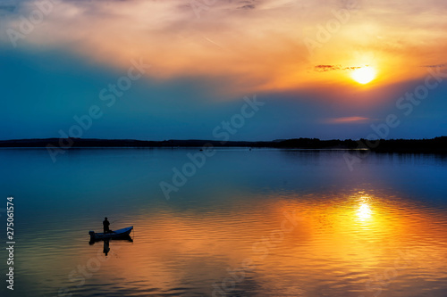 Beautiful lake in Southern Poland near Wroclaw