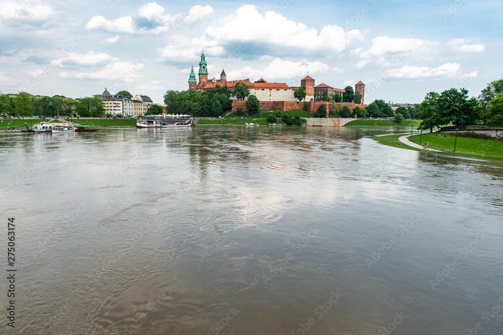 Obraz premium Wawel castle in Krakow, Poland, Europe.