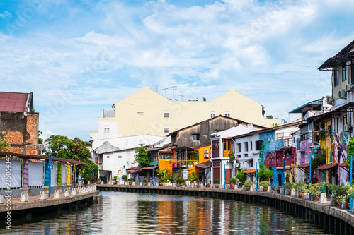 2019 May 8th, Malaysia, Melaka - View of the building and architecture in the city at the day time.