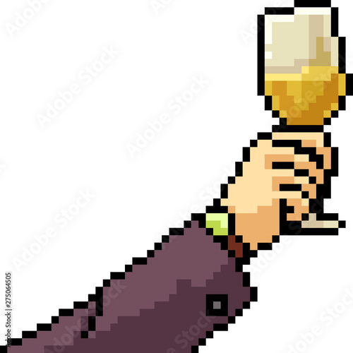 vector pixel art drink