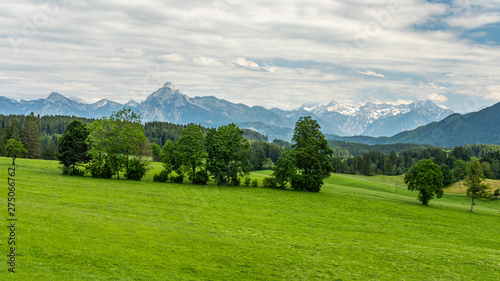 alps landscape panorama bavaria, germany
