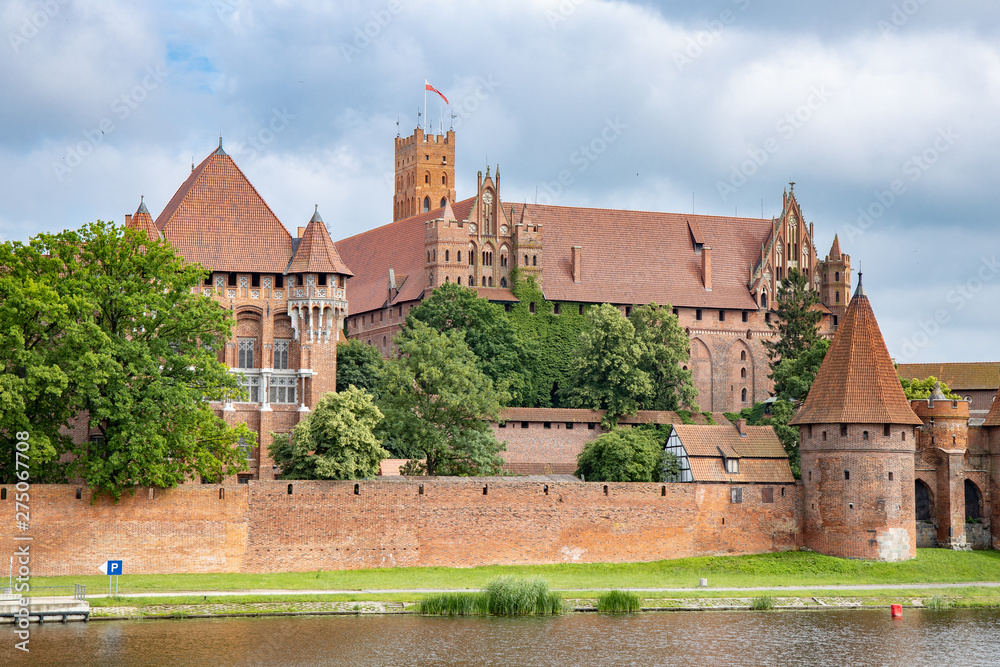 The biggest castle in the world in Malbork, Poland