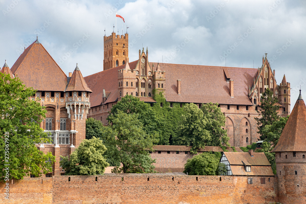 The biggest castle in the world in Malbork, Poland