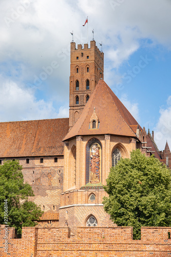 Obraz na płótnie The biggest castle in the world in Malbork, Poland w salonie