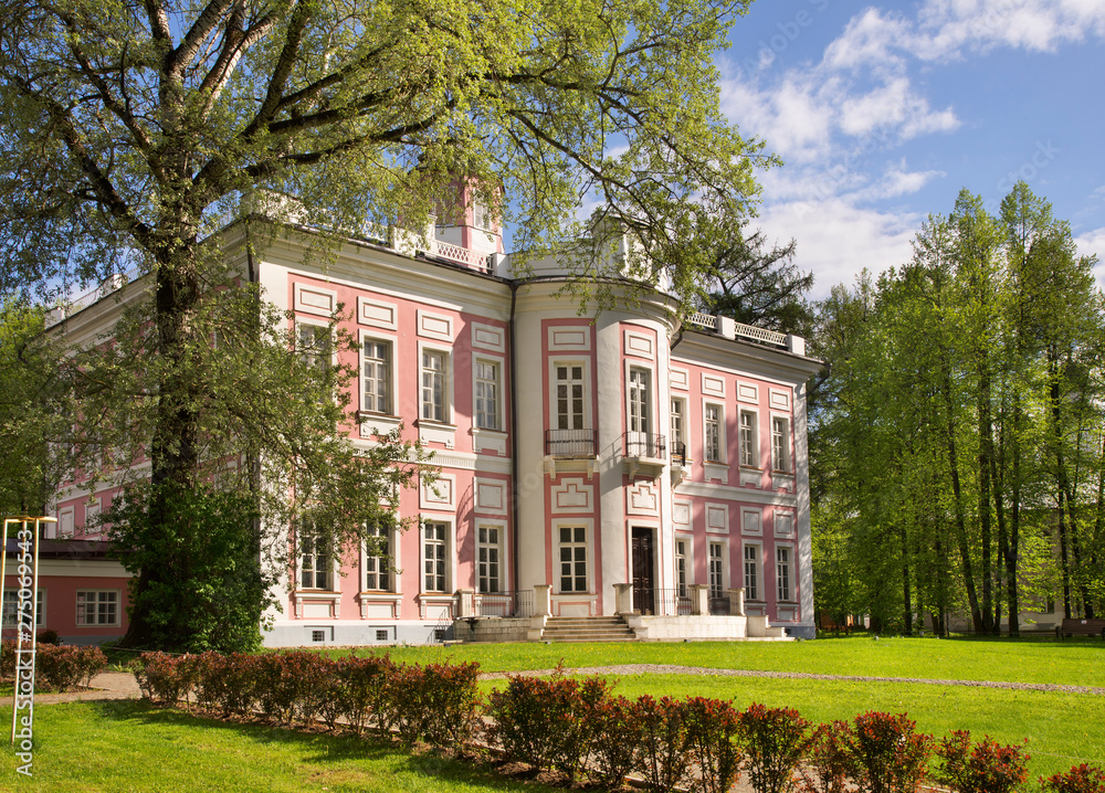 Main house of estate at Bolshiye Vyazyomy. Odintsovsky district. Moscow oblast. Russia