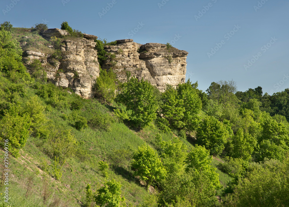 Vorgolsky rocks near Yelets. Lipetsk region. Russia