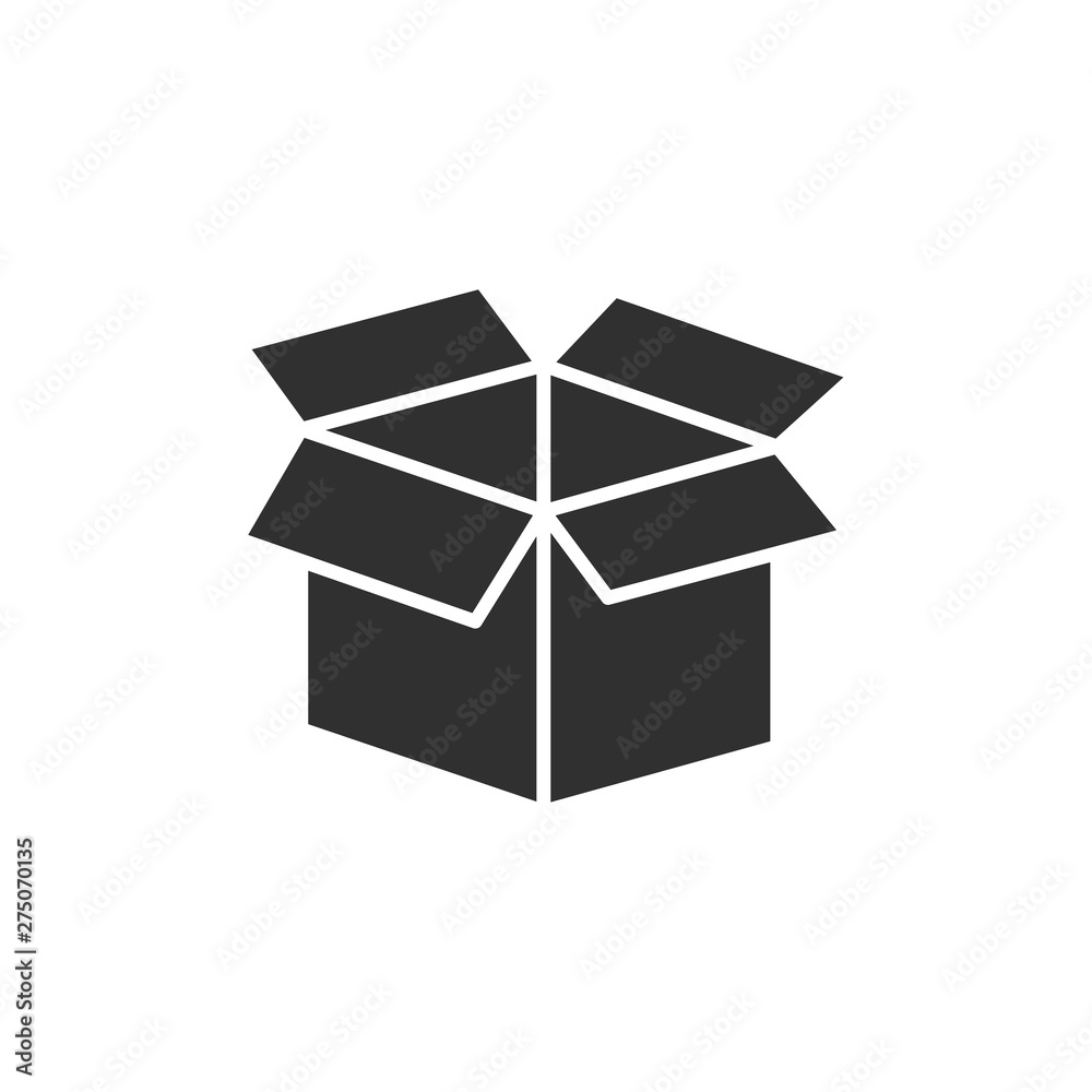 Box icon template black color editable. Box symbol style vector sign isolated on white background. Simple logo vector illustration for graphic and web design. Box icon template black color editable. Box symbol style vector sign isolated on white background. Simple logo vector illustration for graphic and web design.