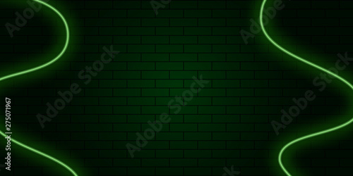 neon abstract line green background