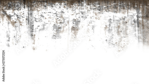 White and grey eroded concrete wall background