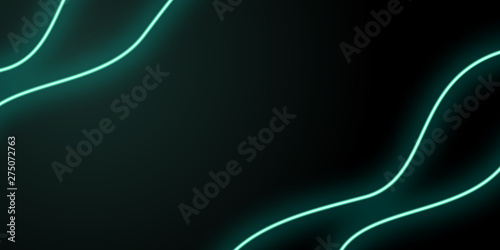 neon abstract line green background