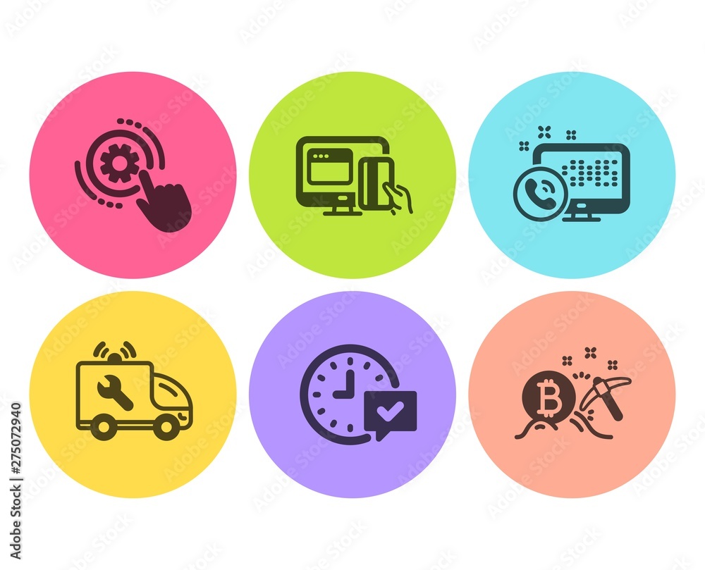 Cogwheel settings, Car service and Web call icons simple set. Online payment, Select alarm and Bitcoin mining signs. Engineering tool, Repair service. Technology set. Flat cogwheel settings icon Cogwheel settings, Car service and Web call icons simple set. Online payment, Select alarm and Bitcoin mining signs. Engineering tool, Repair service. Technology set. Flat cogwheel settings icon