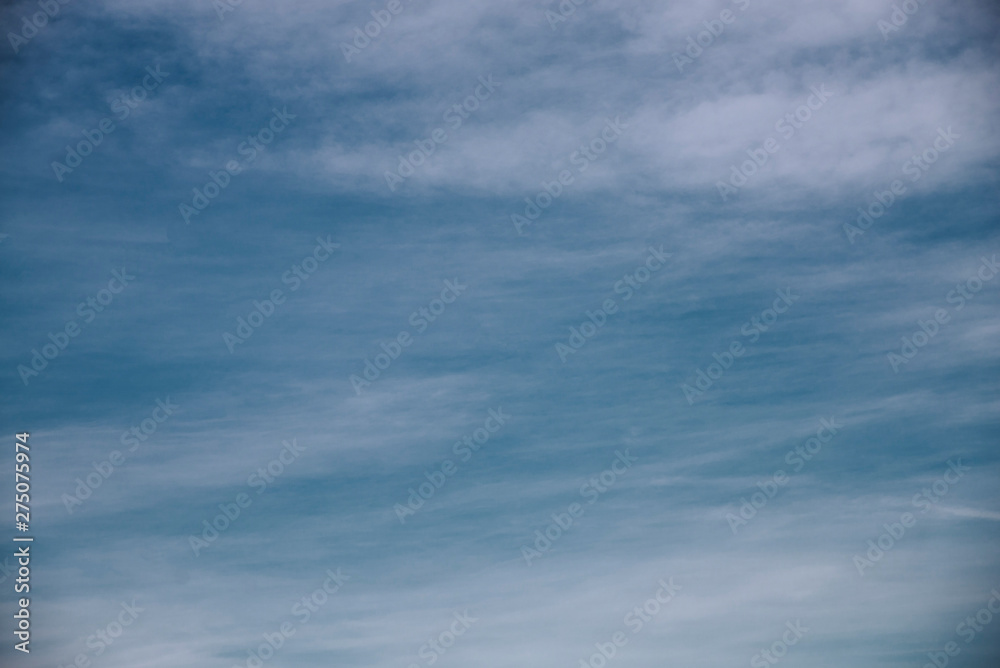 blue sky with clouds, background or texture