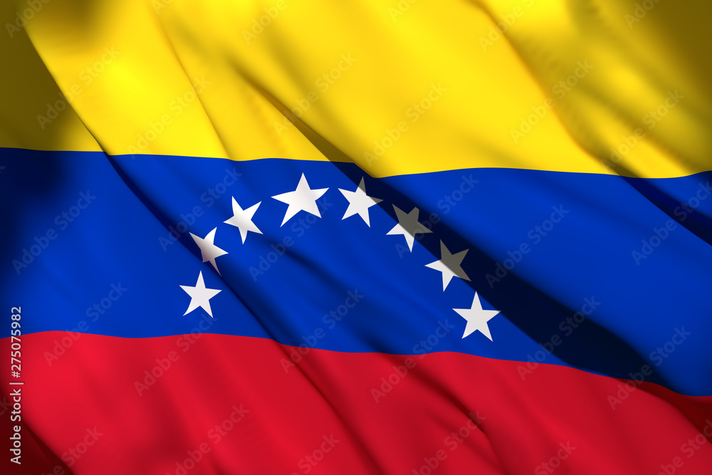 3d rendering of Venezuela flag 3d rendering of Venezuela flag