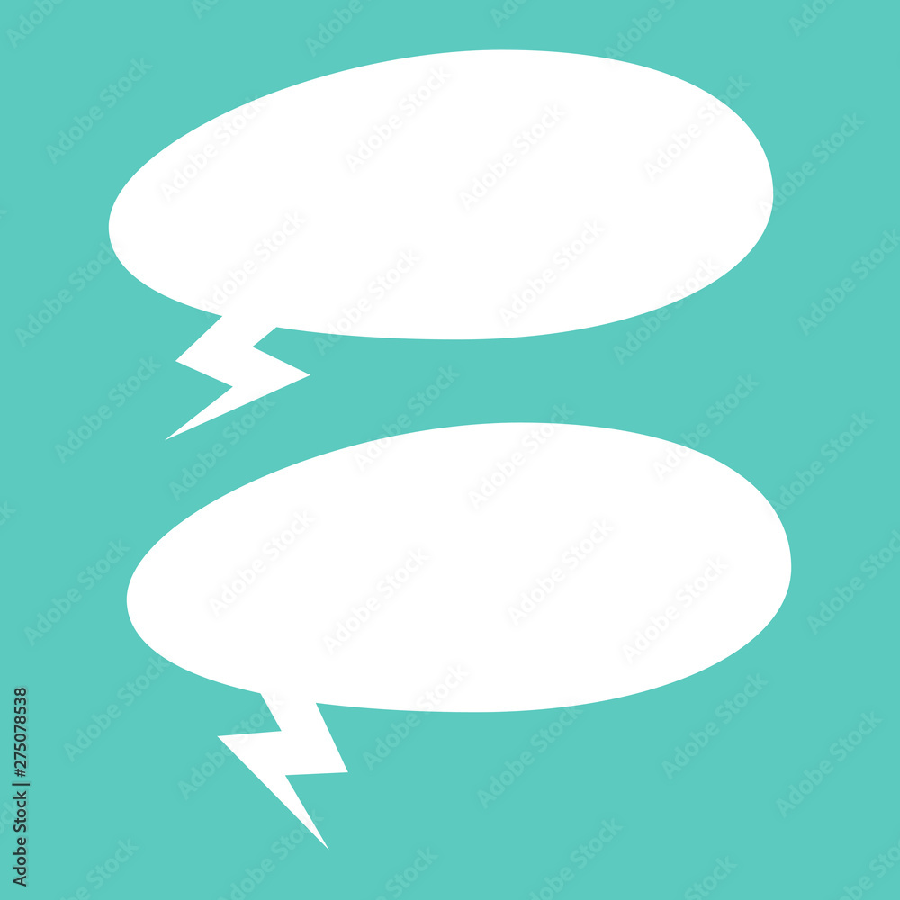 Set of speech bubbles. Blank empty vector white speech bubbles. Cartoon balloon word design. Set of speech bubbles. Blank empty vector white speech bubbles. Cartoon balloon word design.