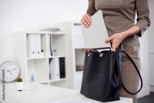 Mid age businesswoman working at the office