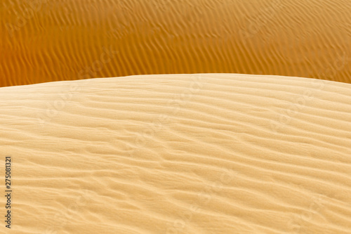 Sand pattern with shallow depth of field in the desert  UAE