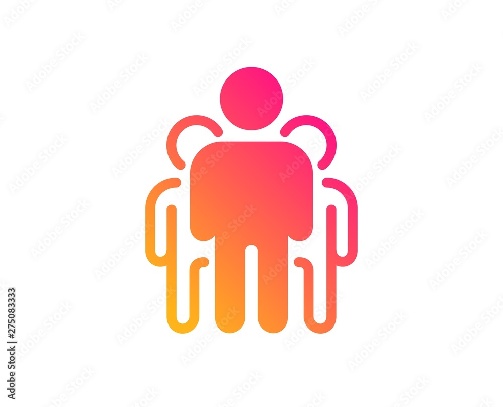 Group icon. Business management sign. Teamwork symbol. Classic flat style. Gradient group icon. Vector Group icon. Business management sign. Teamwork symbol. Classic flat style. Gradient group icon. Vector